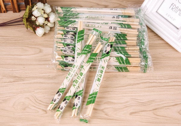 OPP包装竹筷,塑料包装一次性筷子